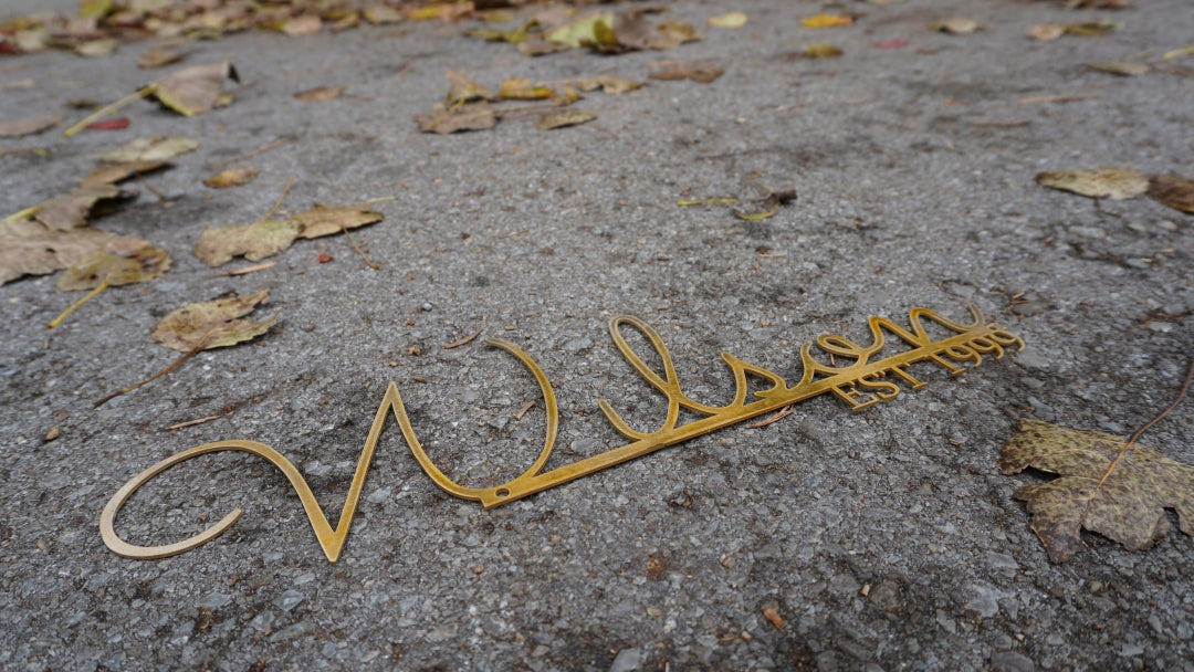 Personalized Family Name Sign, Metal Last Name Plaque, Custom Metal Nameplate, Established Family Name Plaque, Metal Monogram