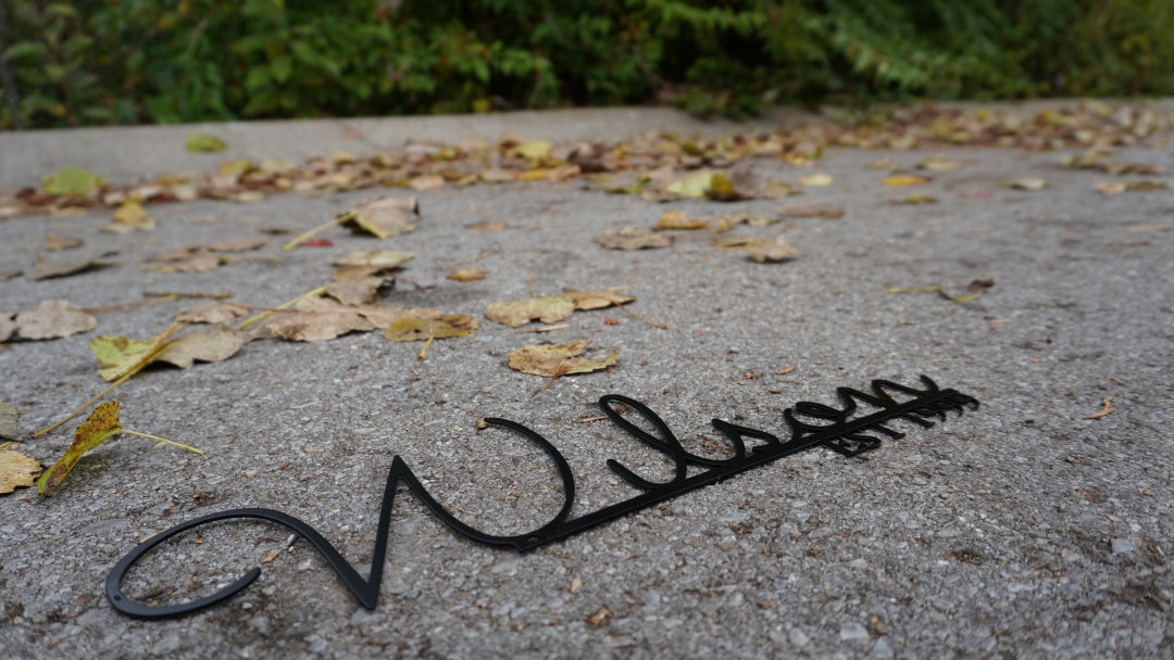 Personalized Family Name Sign, Metal Last Name Plaque, Custom Metal Nameplate, Established Family Name Plaque, Metal Monogram