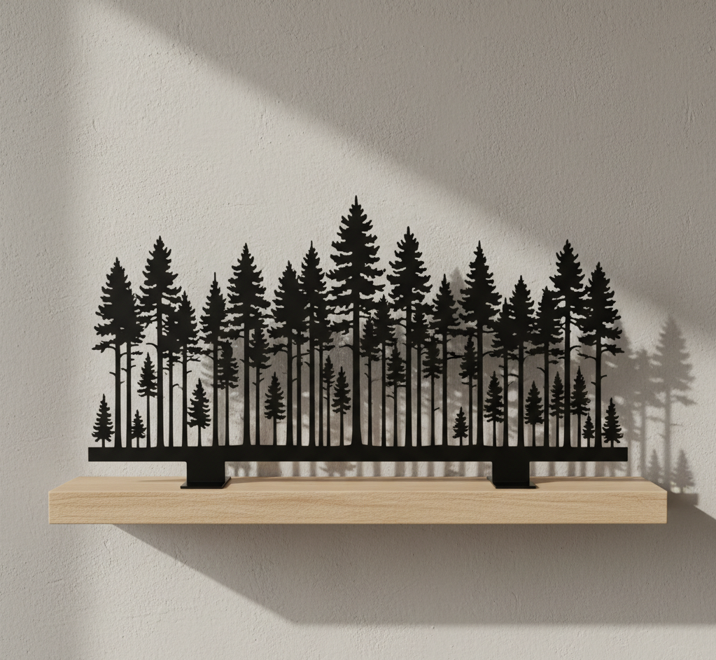 Timberline Trees | Steel Shelf Decor