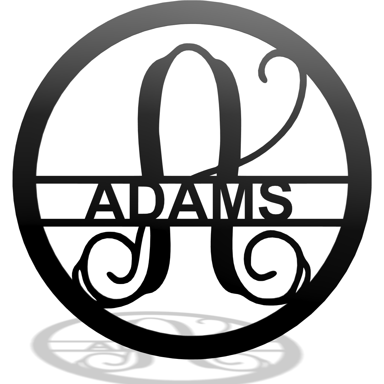 Monogram - Round Frame