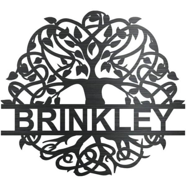 Tree Of Life Monogram - Nashville Metal Art