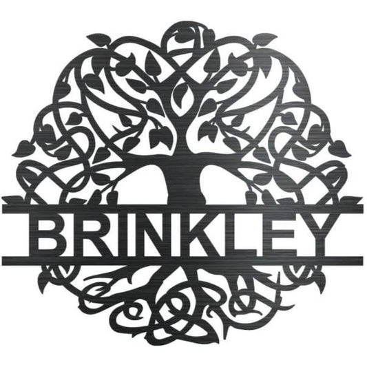 Tree Of Life Monogram - Nashville Metal Art